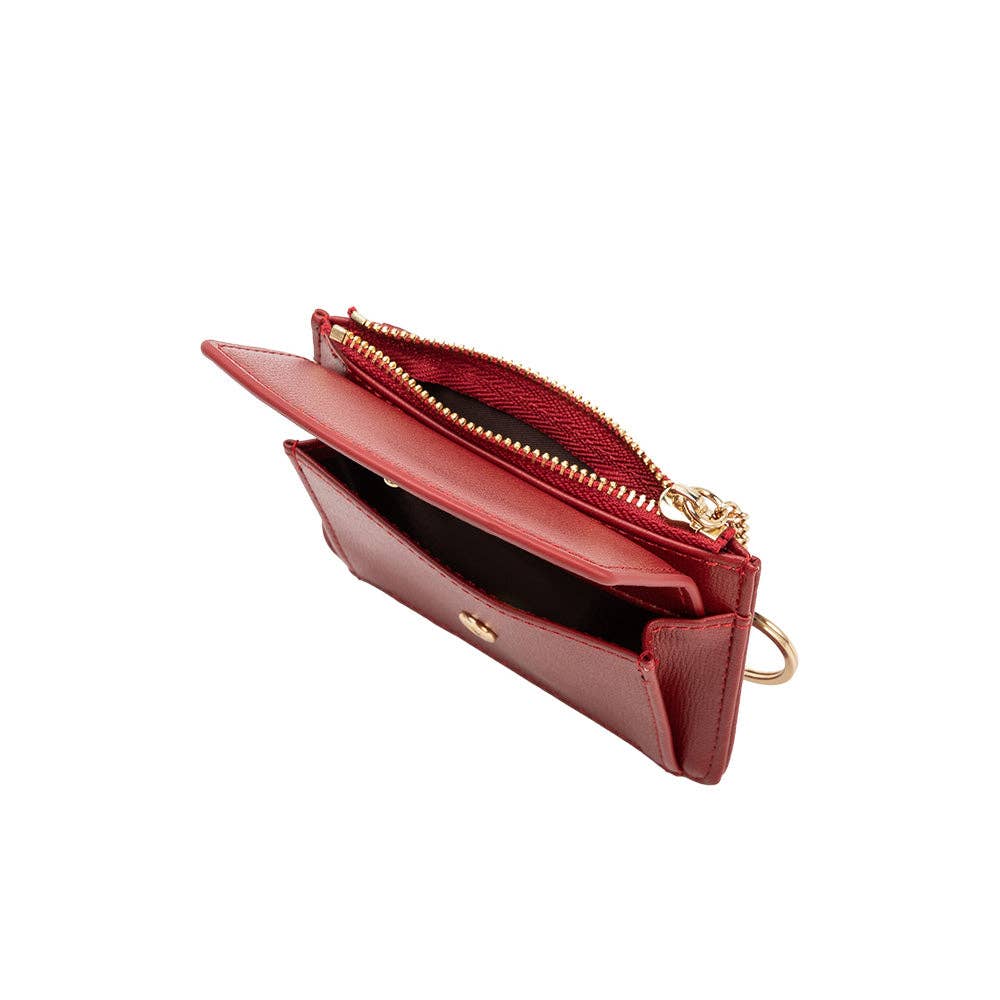 Kara Vegan Wallet in Red