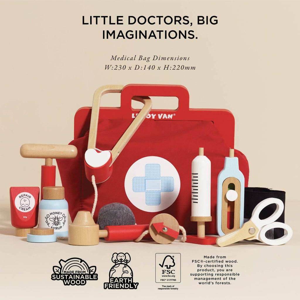 Vinatge Doctor Wooden Kit