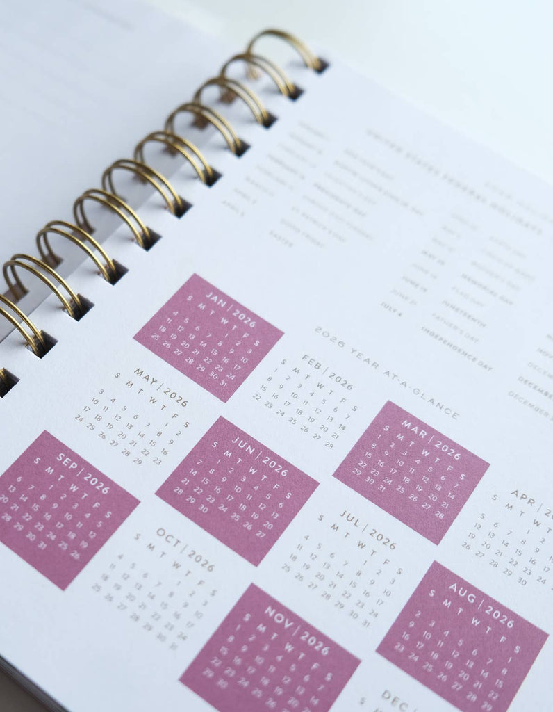 2026 Pocket Size Planner in Painted Stripes