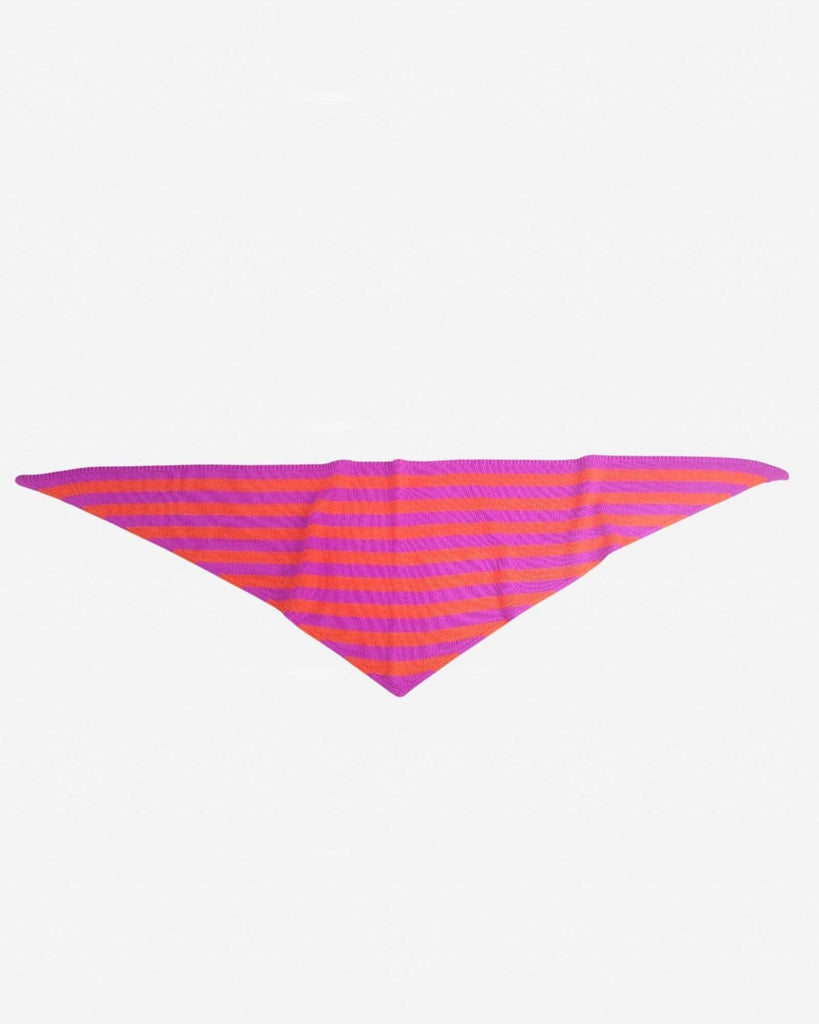 Simple Stripe Triangle Scarf