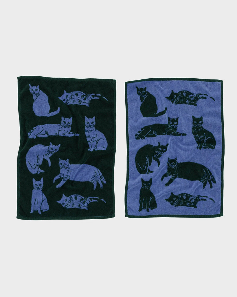 Hand Towels Set of 2 in Cats