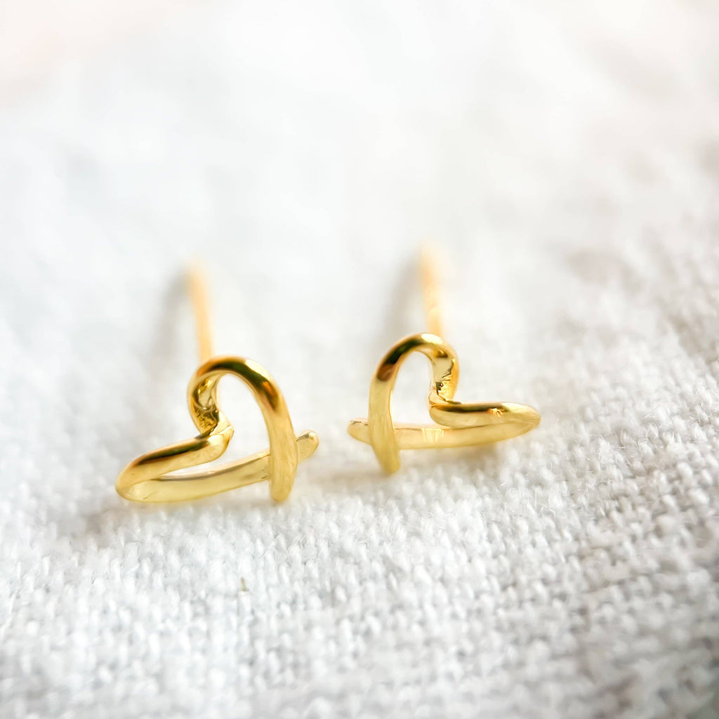 Gold Heart Stud