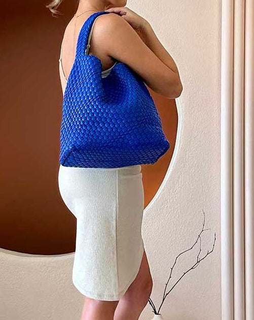 Johanna Cobalt Recycled Vegan Shoulder Bag