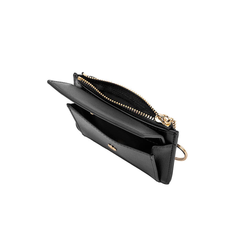 Kara Vegan Wallet in Black