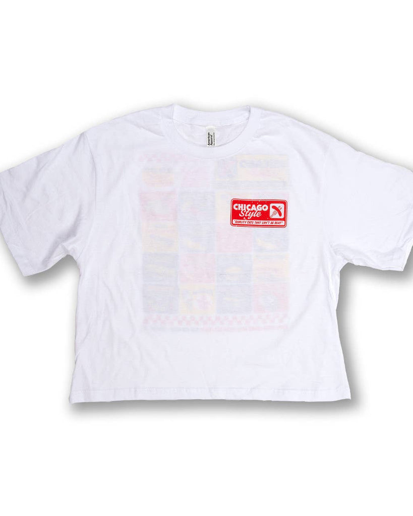 Chicago Style Eats Crop Tee