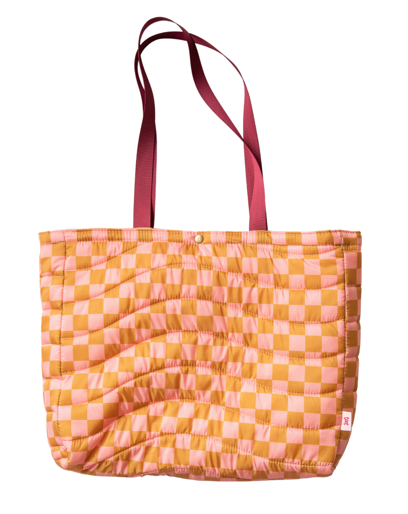 Puffy All Day Tote in Checkers