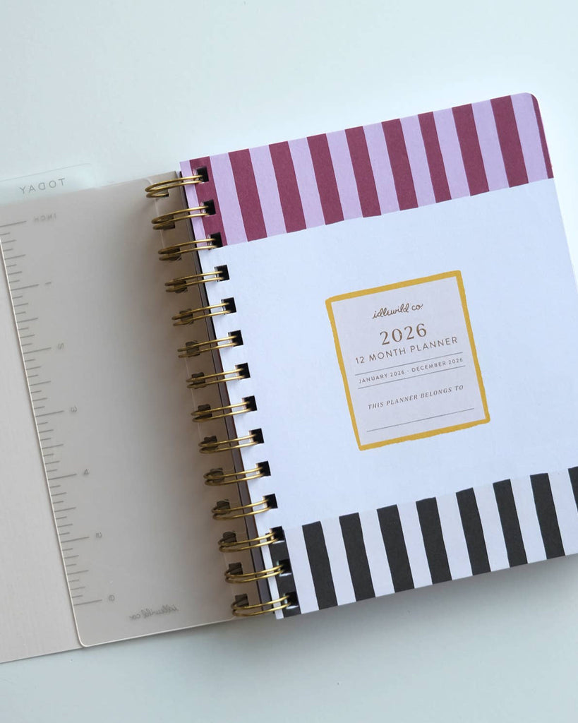 2026 Pocket Size Planner in Painted Stripes