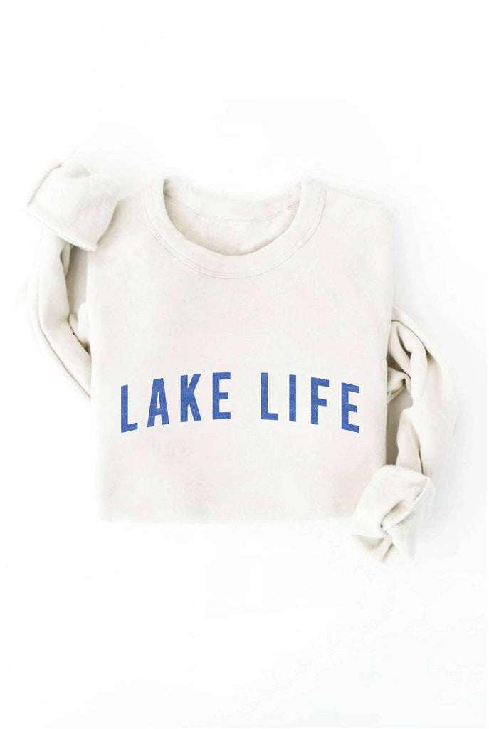 Lake Life Sweatshirt in Heather Dust