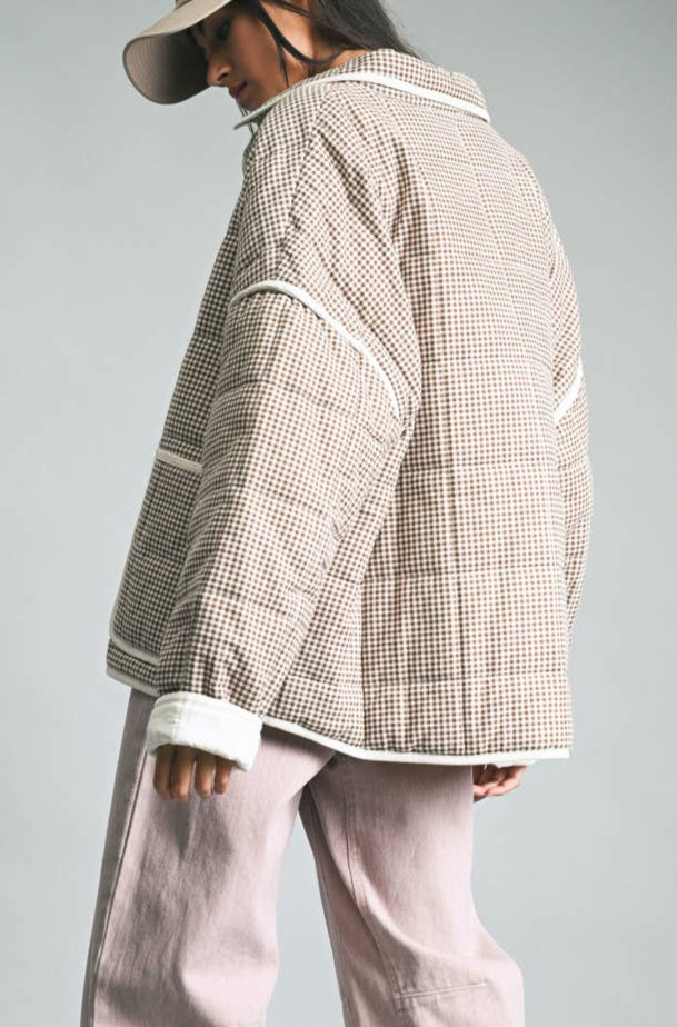 Fall Gingham Jacket