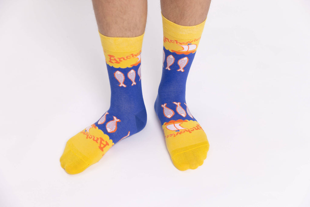 Anchovies - Large Crew Socks