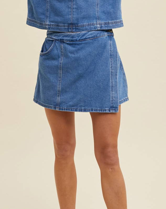 Darby Denim Skort