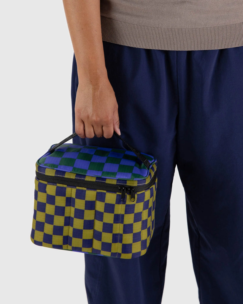 Puffy Lunch Bag in Jewel Checks