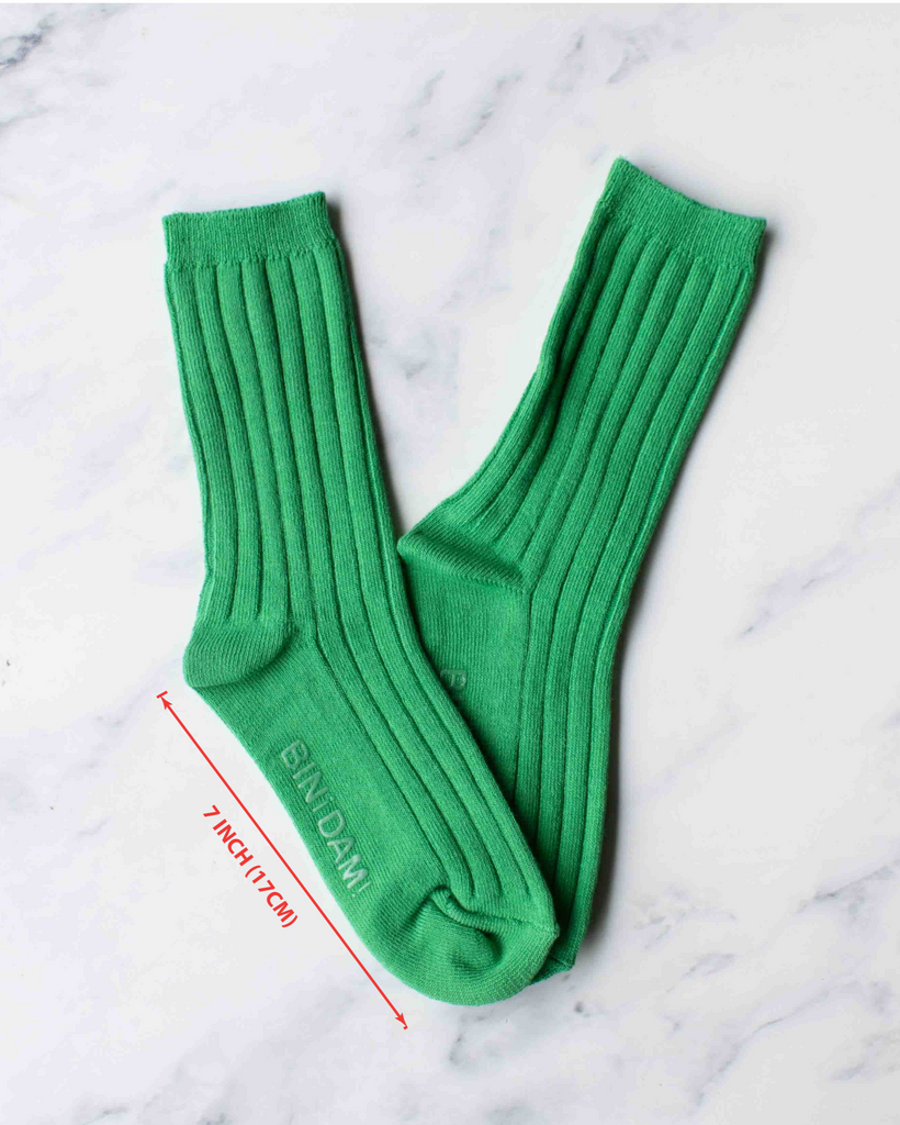 Kids Classic Ribbed Crew Socks