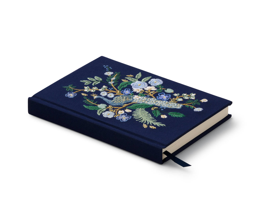 Peacock Embroidered Journal