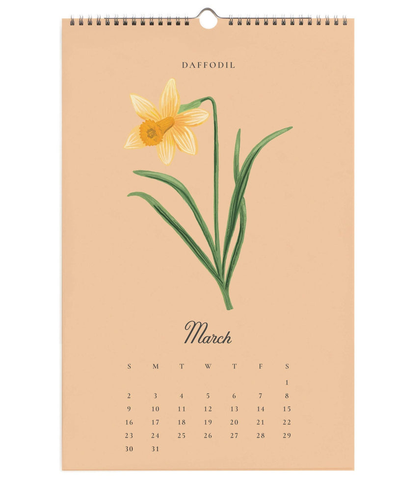 2025 Say It With Flowers Wall Calendar