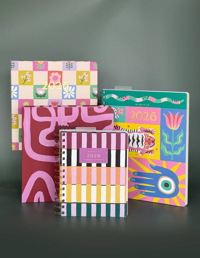 2026 Pocket Size Planner in Painted Stripes
