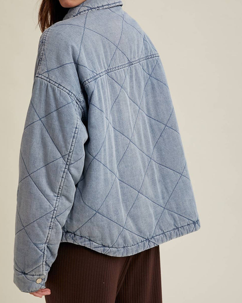 Quilted Denim Jacket