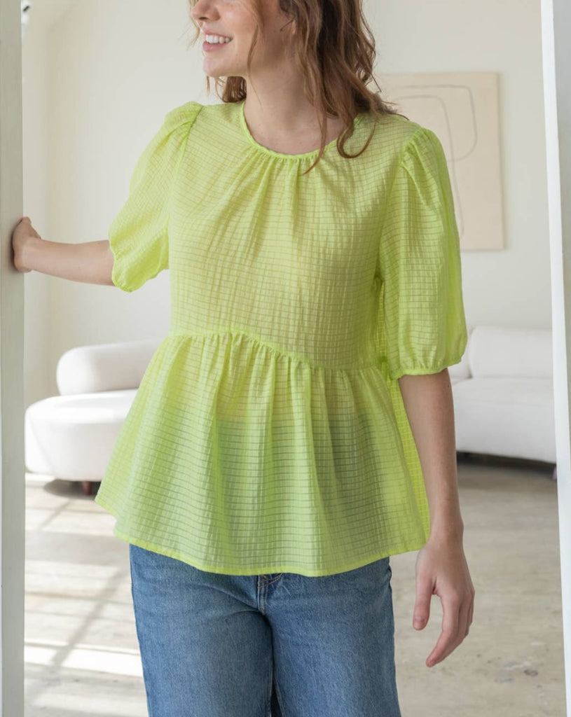 Elise Top in Lime