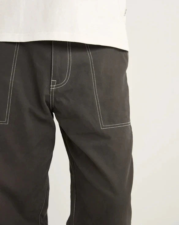 Contrast Stitch Carpenter Pant in Black | Penelope's
