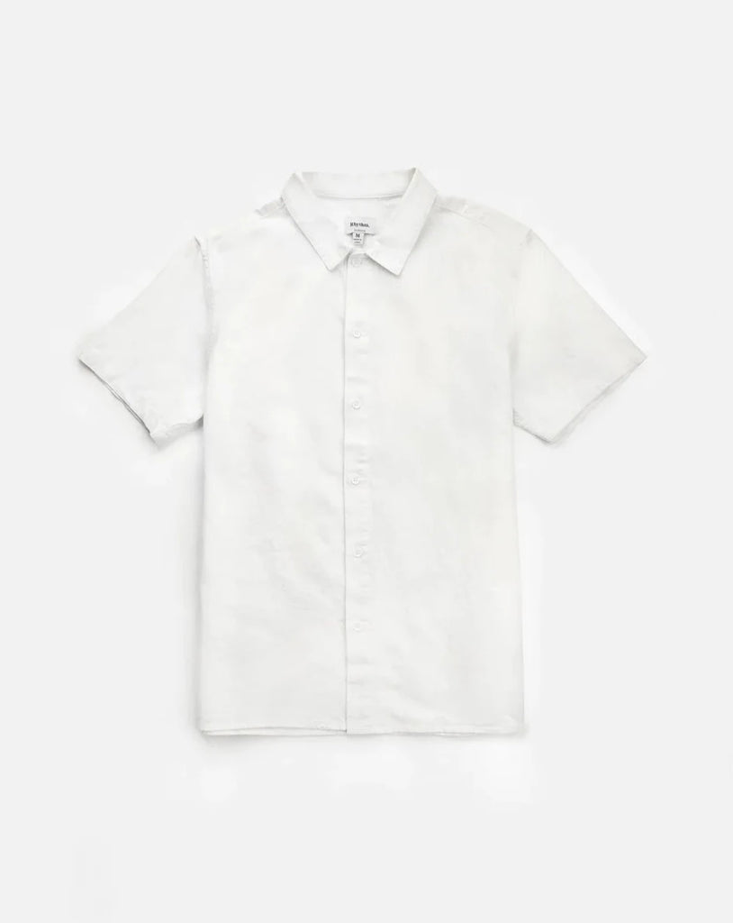 Classic Linen SS Shirt in White