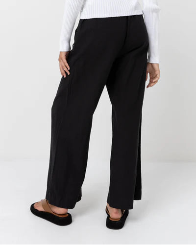 Classic Drawstring Pant in Black