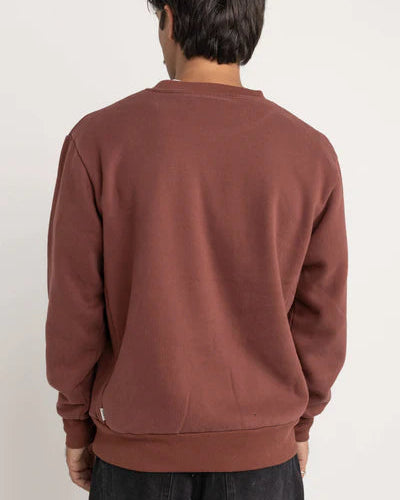 Classic Fleece Crew in Merlot