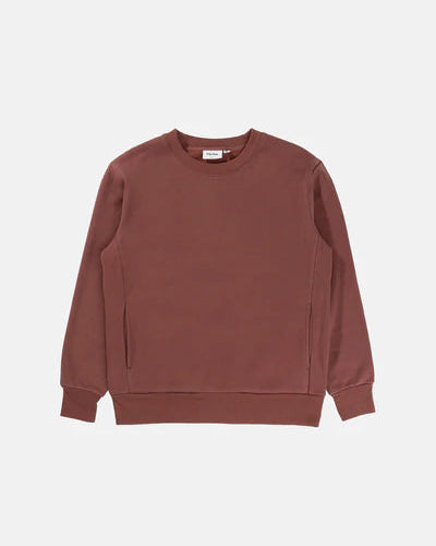 Classic Fleece Crew in Merlot