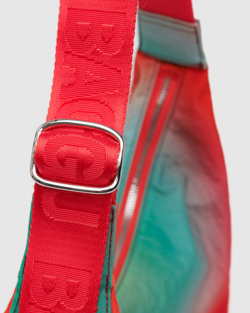 Medium Nylon Crescent Bag in Rain