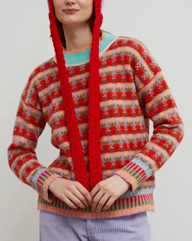 Blossom Sweater in Red