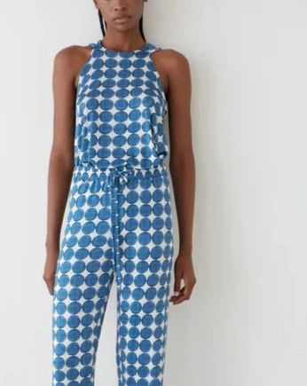 Dots Pool Top in Blue