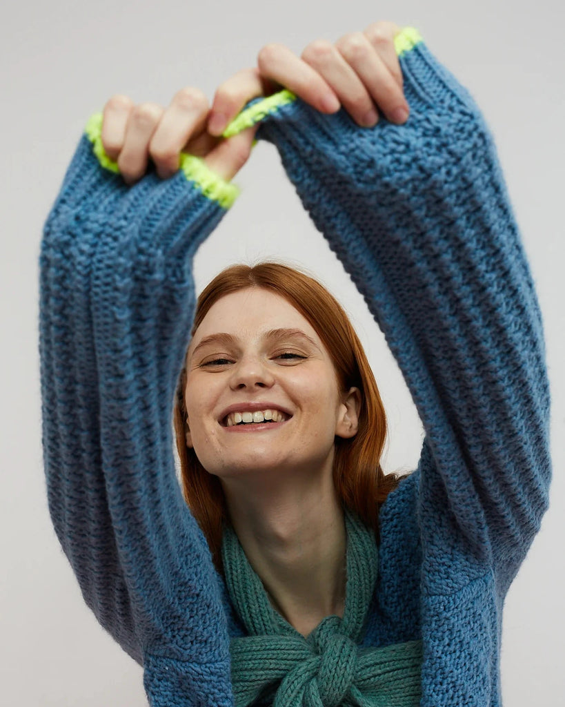 Grace Cardigan in Blue