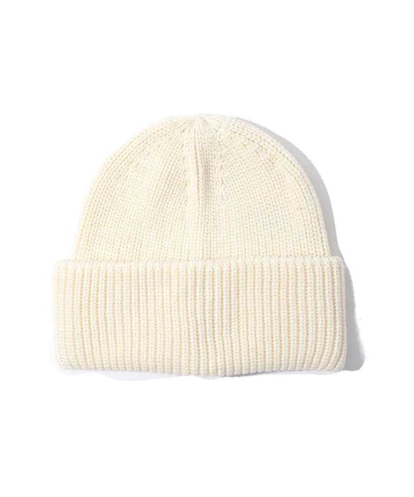 Perfect Ribbed Beanie in Ivory