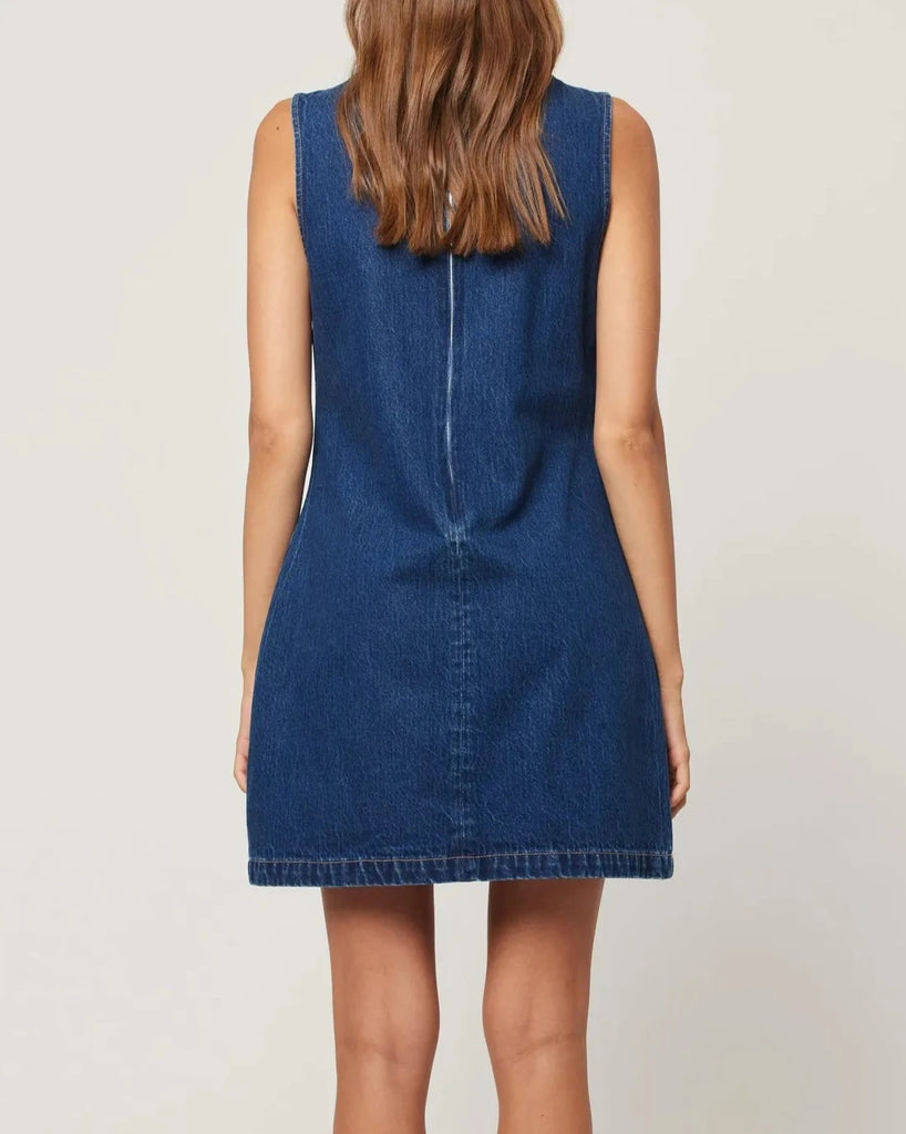 Shift Dress in Deep Blue