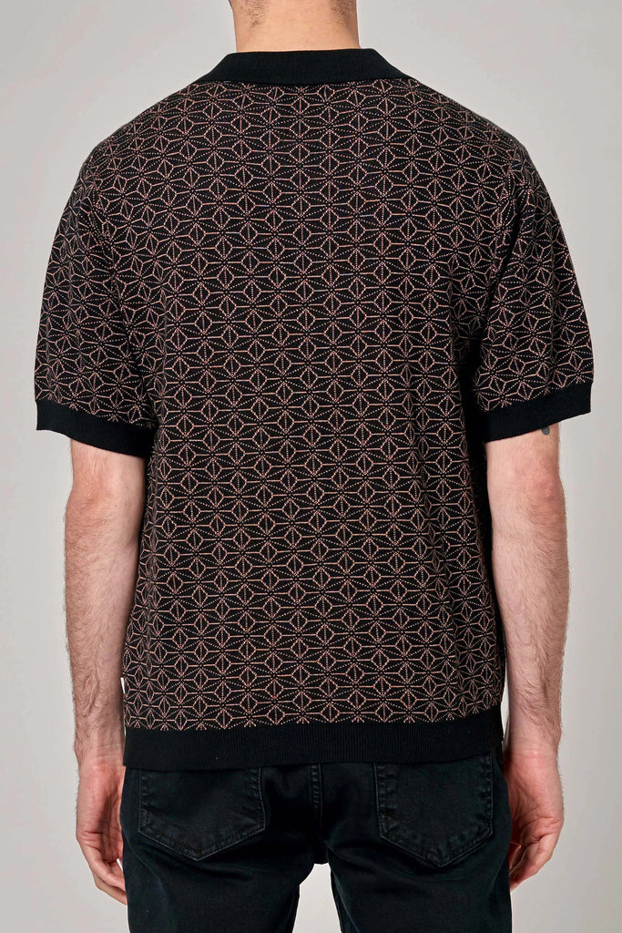 Bowler Knit Shirt in Brown