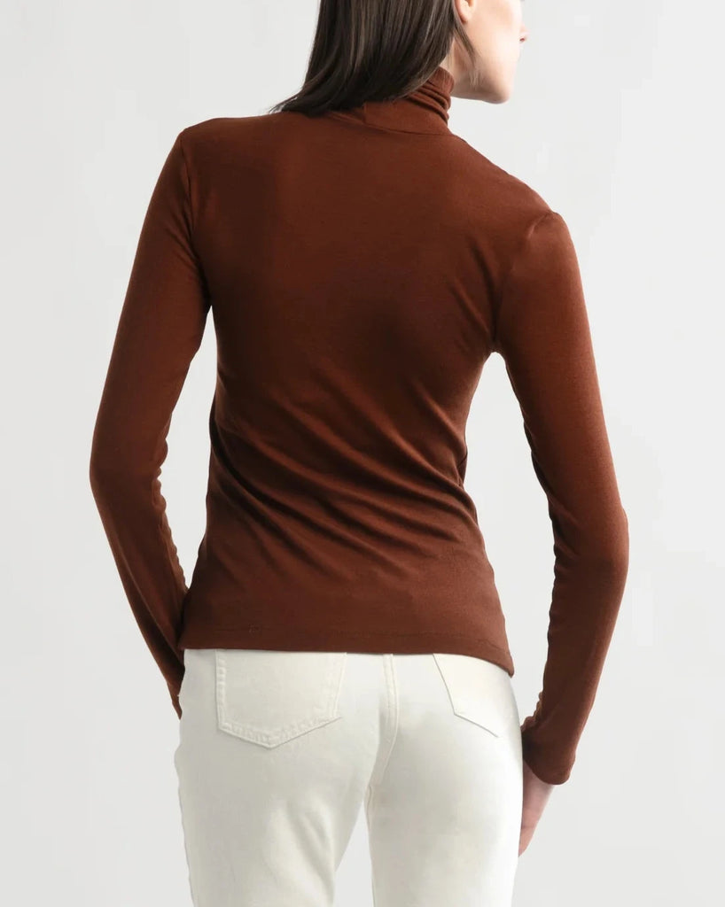 Stretch Tercel High Neck Top