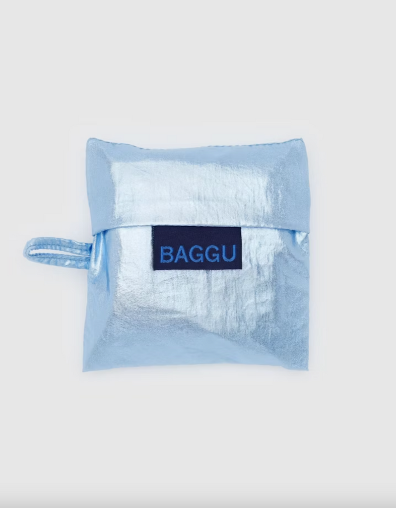 Baby Baggu in Metallic Light Blue