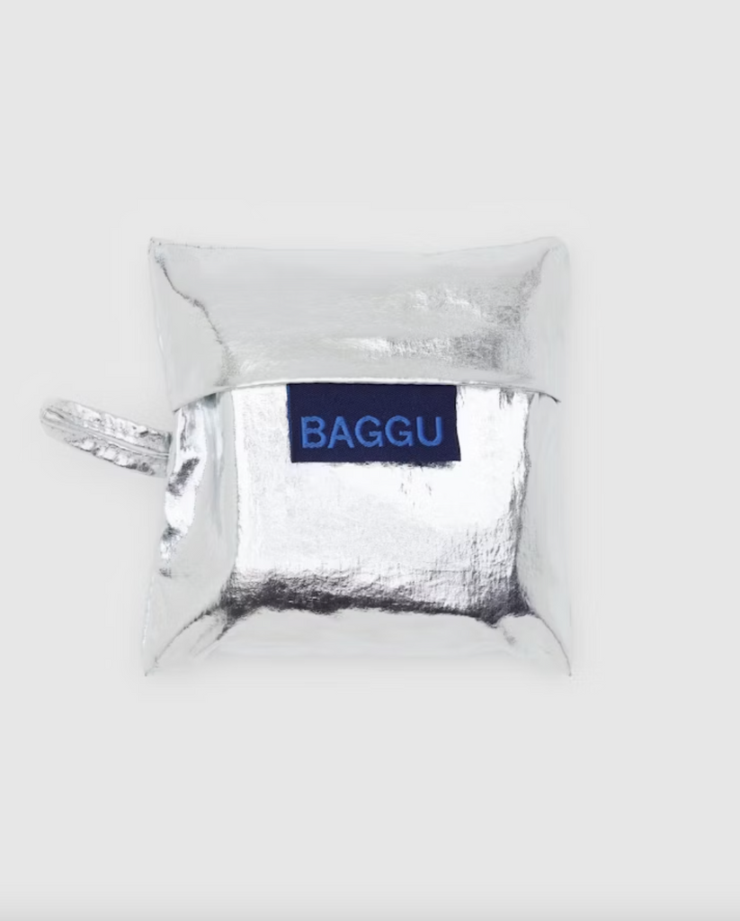 Baby Baggu in Metallic Silver