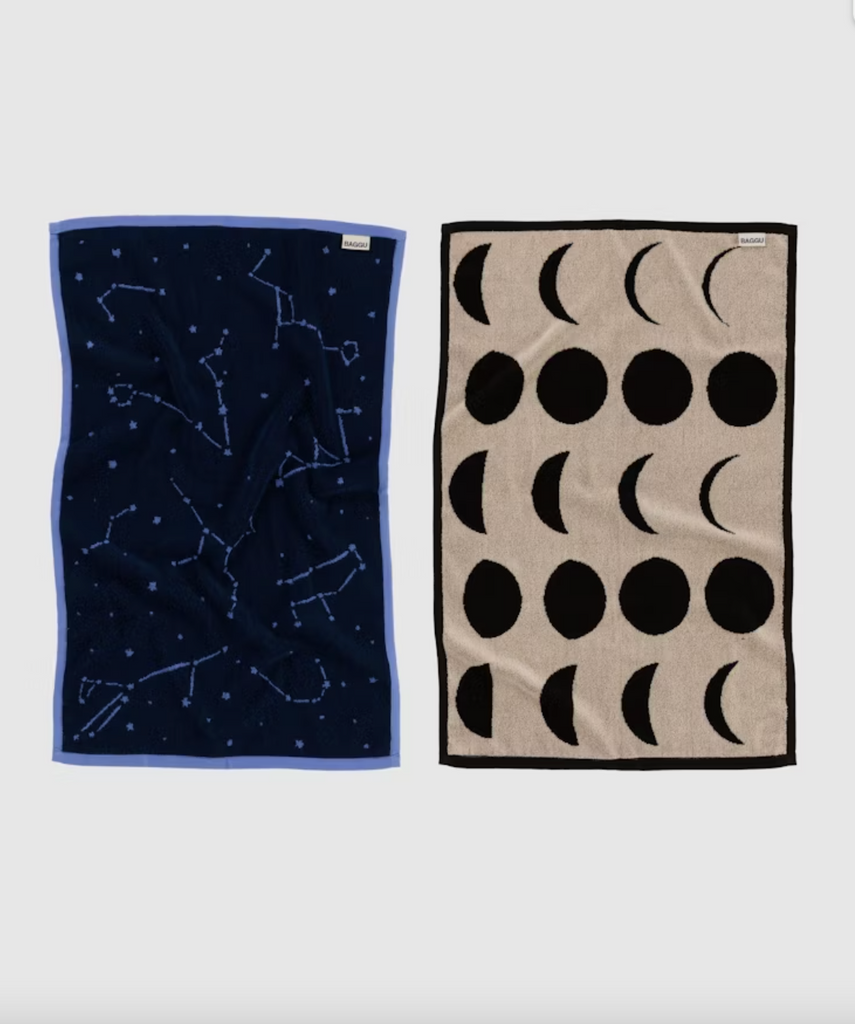 Hand Towels Set of 2 in Night Sky