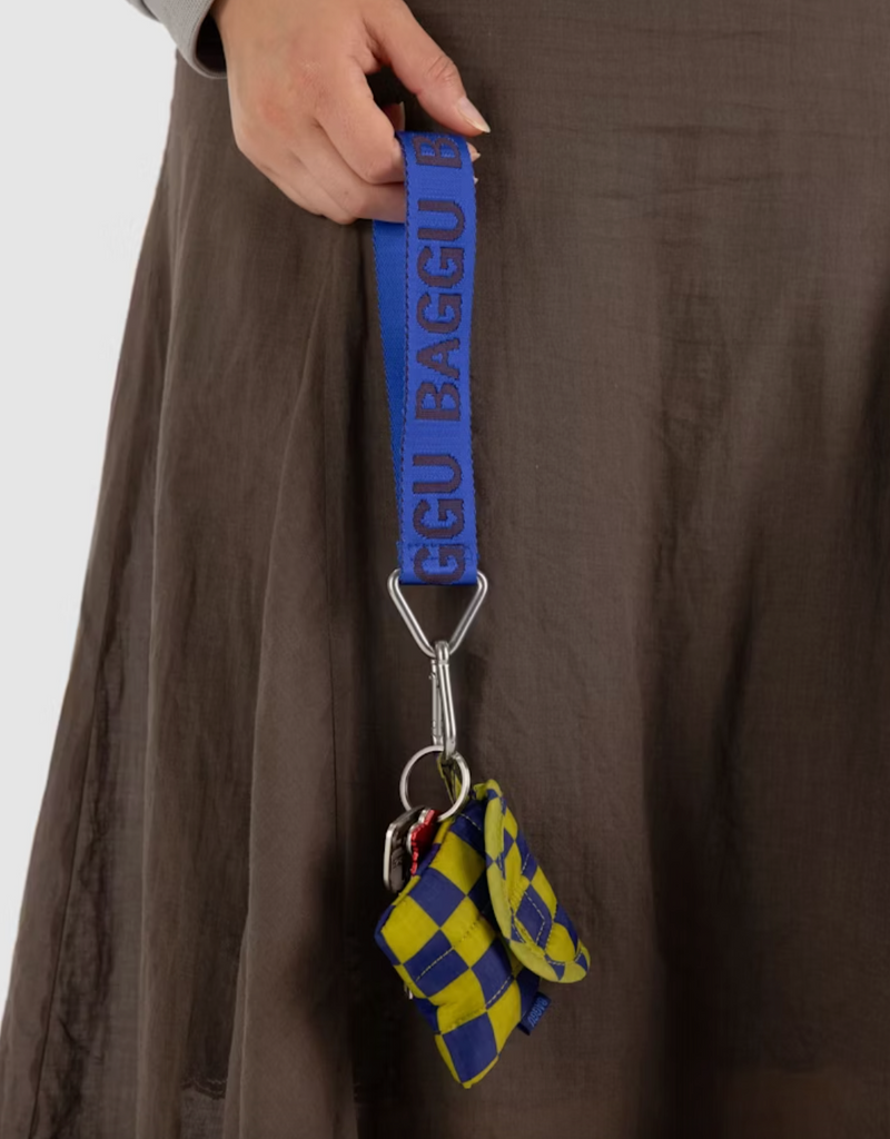 Logo Keychain in Cobalt