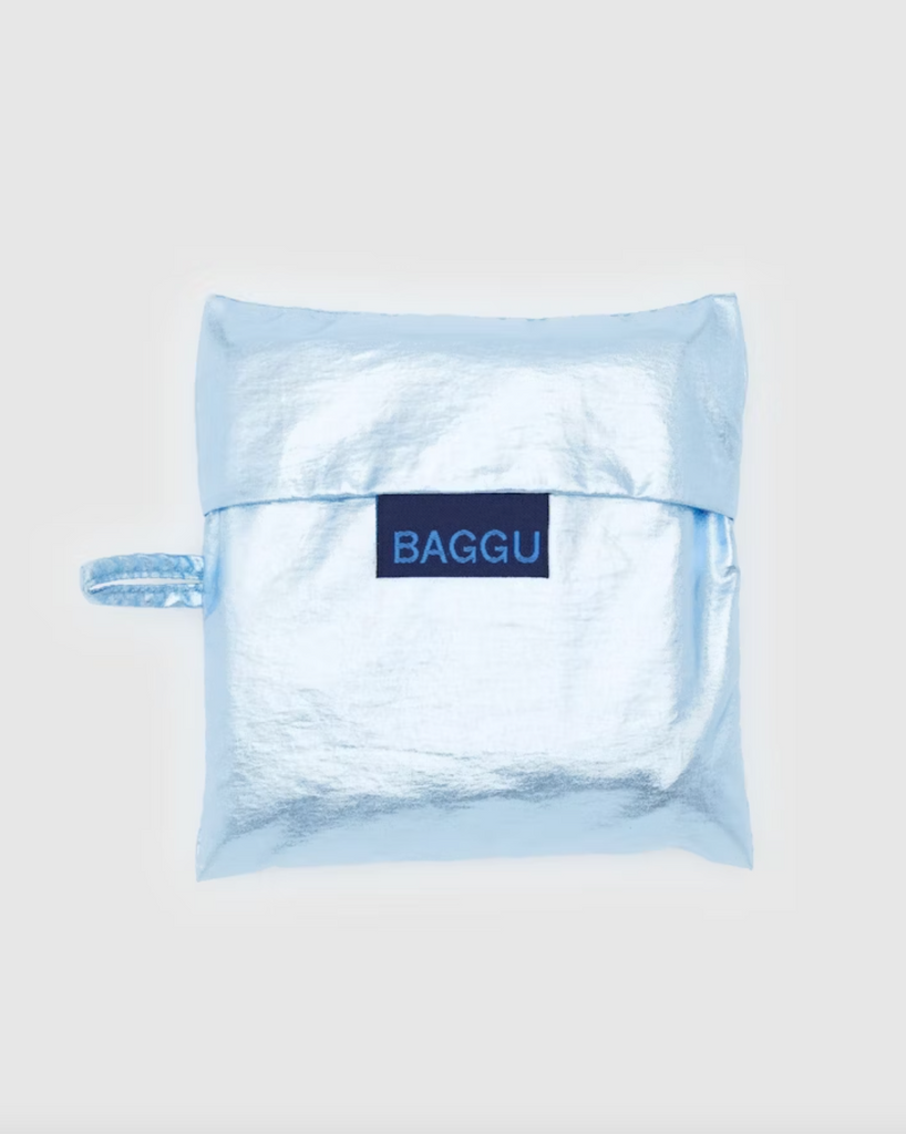 Standard Baggu in Metallic Light Blue