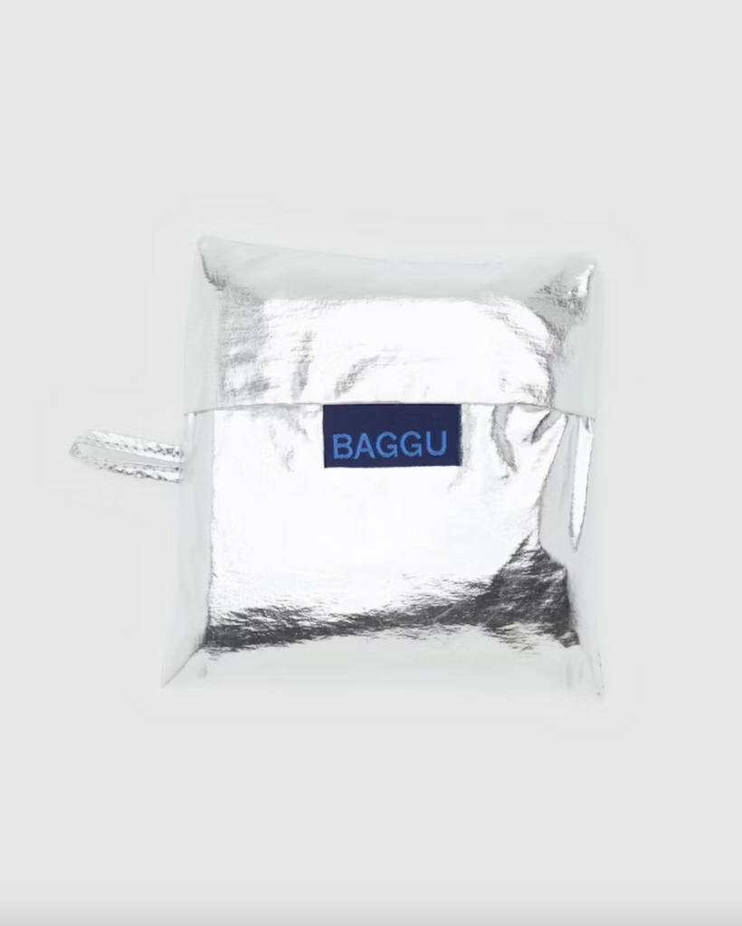 Standard Baggu in Metallic Silver