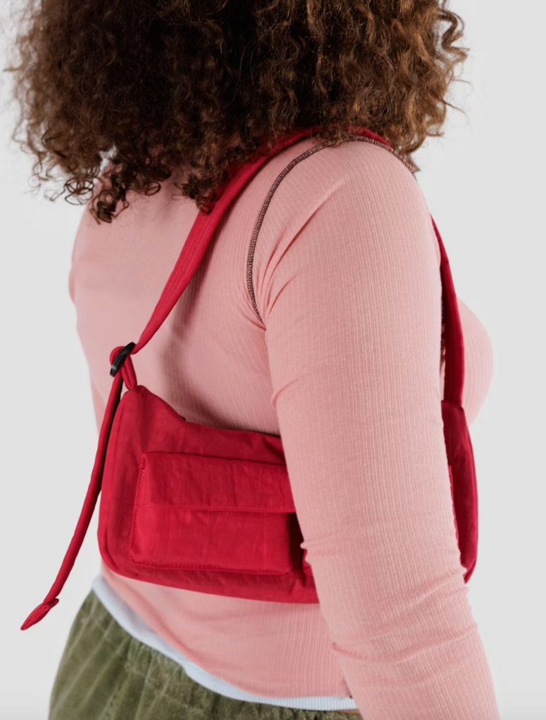 Cargo Shoulder Bag in Candy Apple