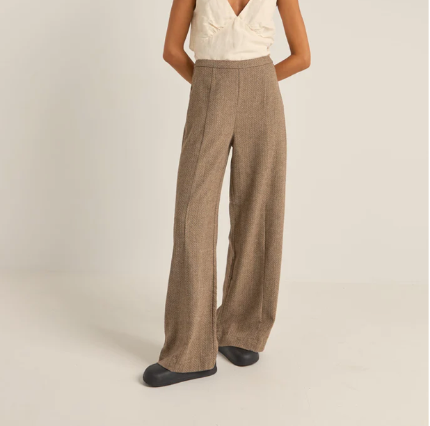 Whitehaven Wide Leg Pant in Chocolate