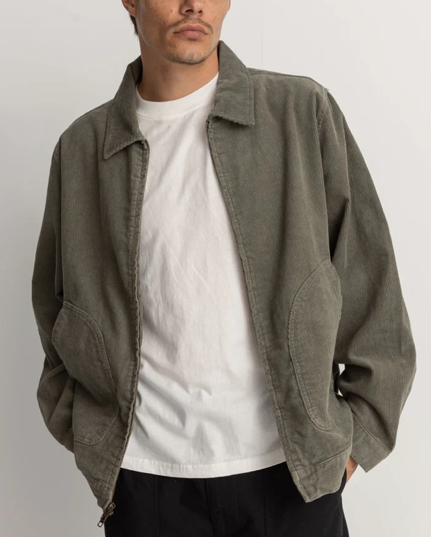 Cord Utility Jacket in Sage