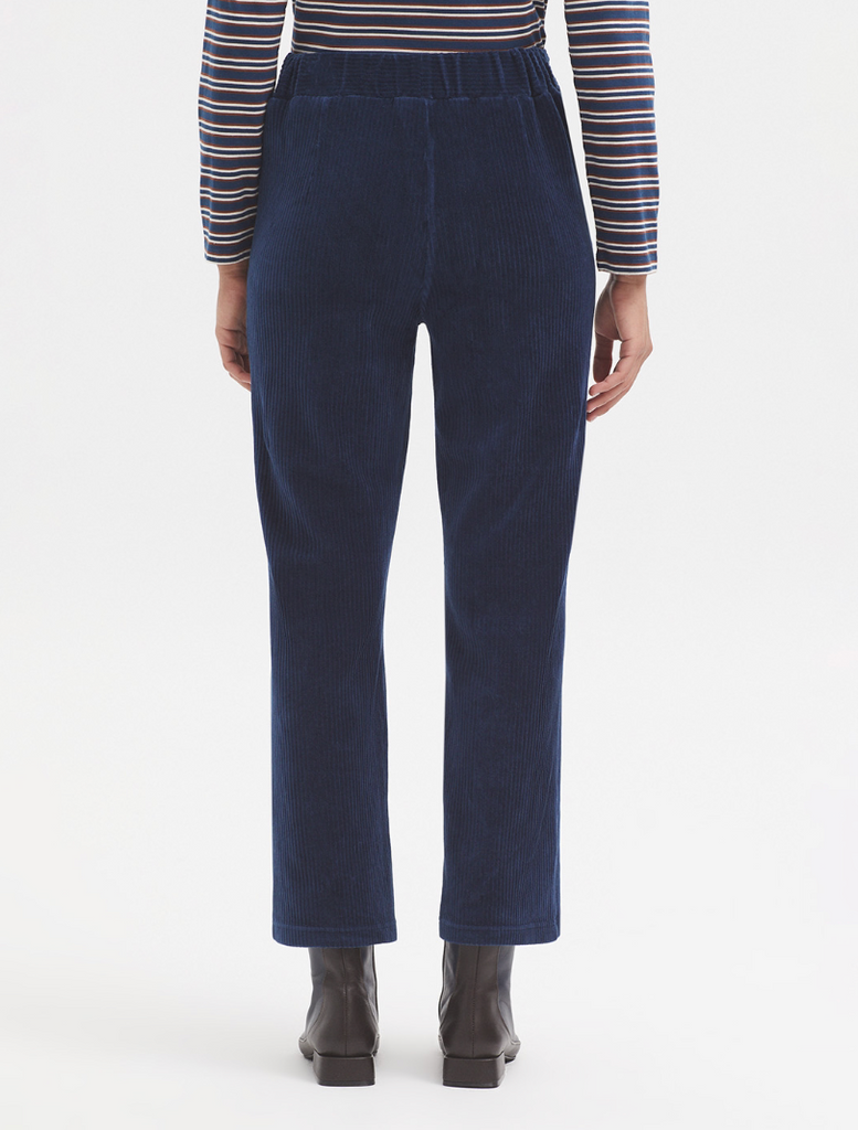 Stretch Corduroy Pants in Navy