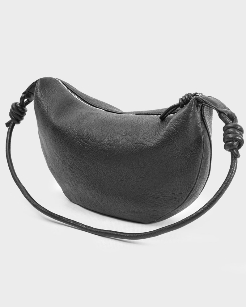 Ecoleather Crossbody Bag in Black