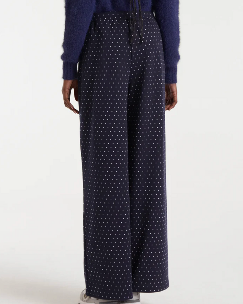 Super Mini Dots Trousers in Navy
