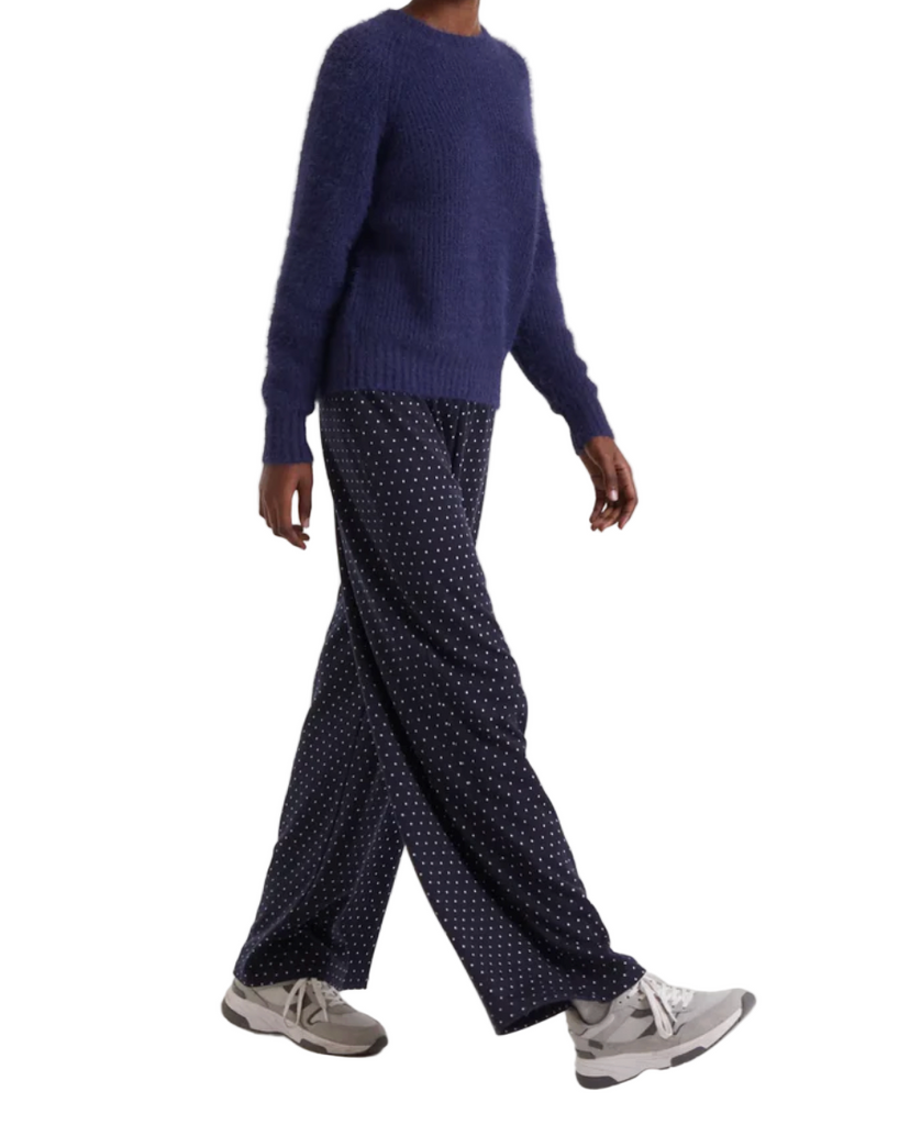 Super Mini Dots Trousers in Navy