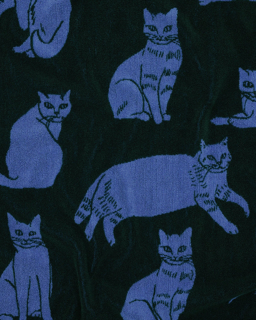 Printed Bath Towel in Cats