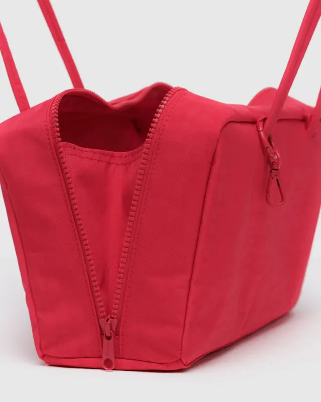 Nylon Bowler Bag in Candy Apple